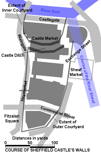 Sheffield Castle in England