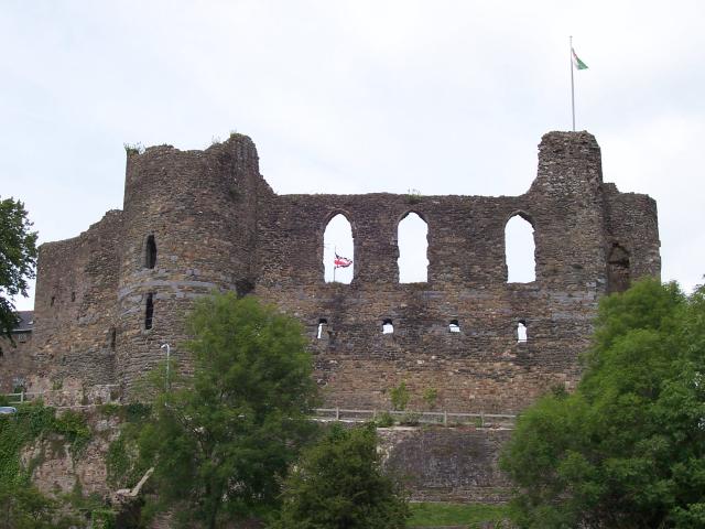 Haverfordwest Castle in Wales