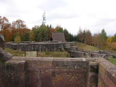 Eisenberg castle ruins in Germany