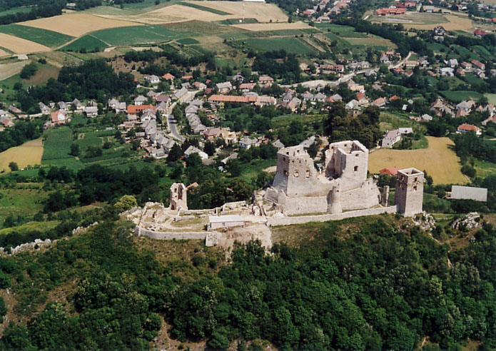 Castle of Csesznek in Hungary