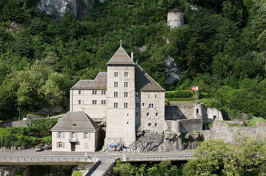 Saint-Maurice Castle in Zwitserland