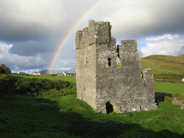 Rahinnane Castle in Ireland