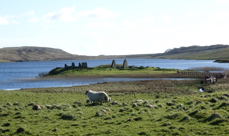Finlaggan Castle in Scotland