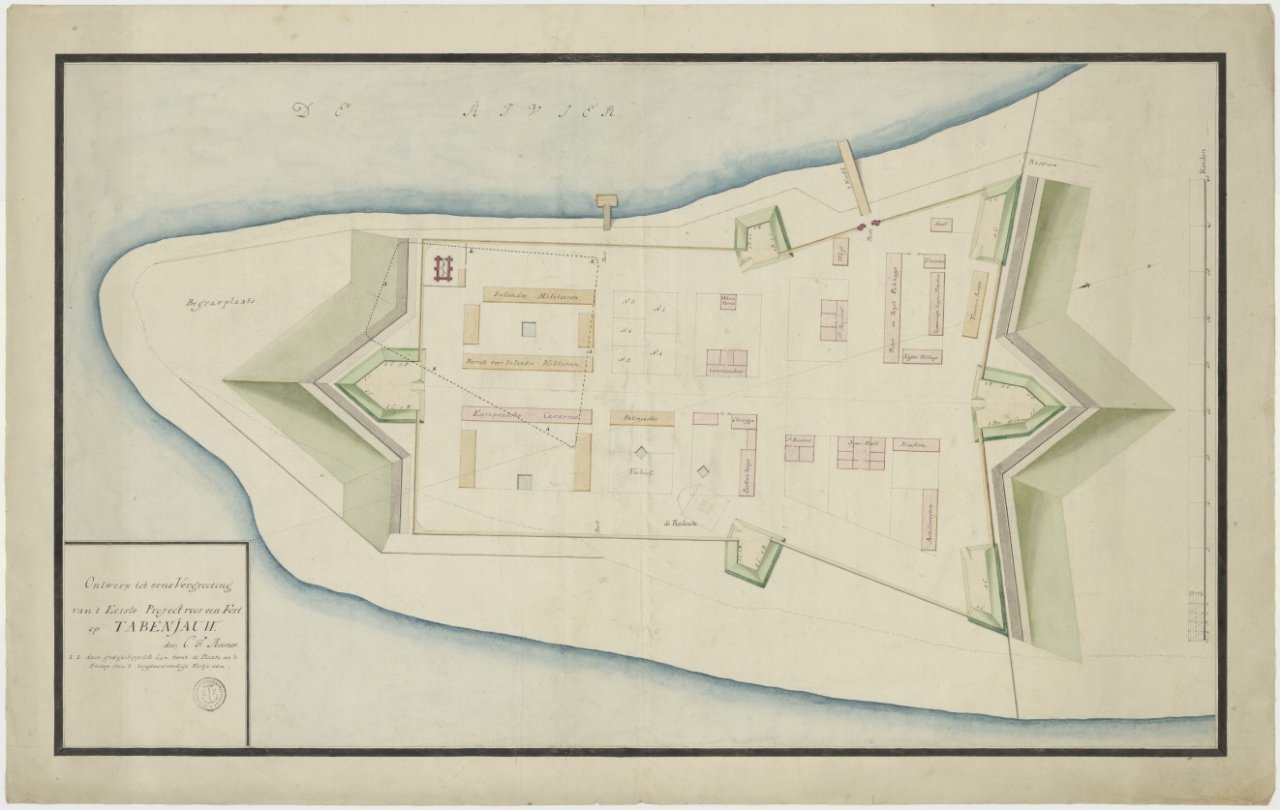Fort Tabanio in Indonesië