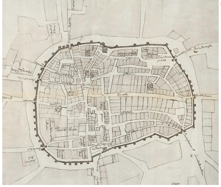 Muralla de Santiago de Compostela in Spain