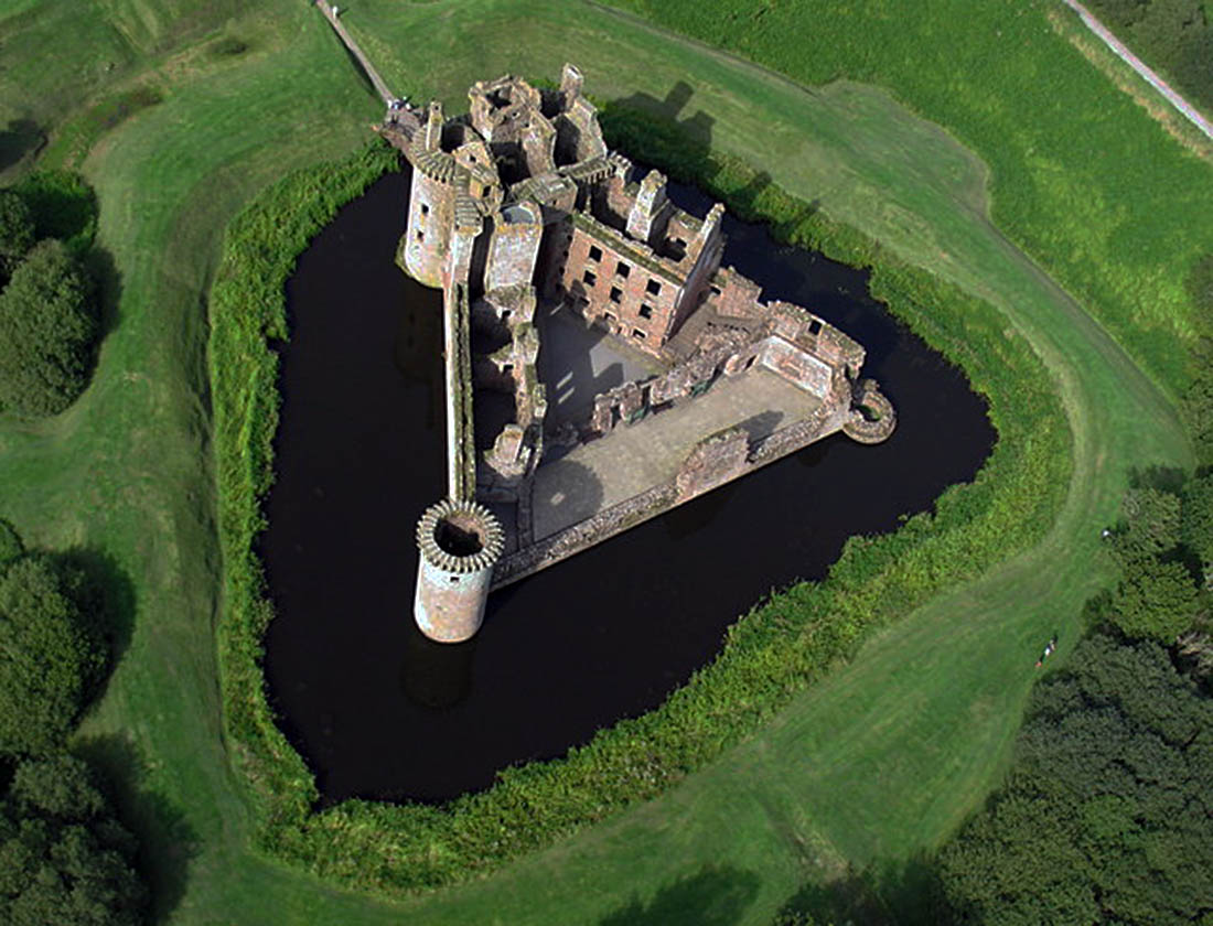Caerlaverock Castle in Scotland