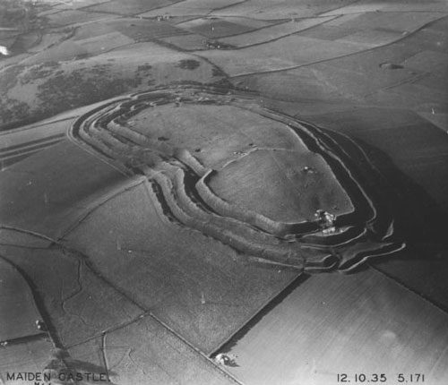 Maiden Castle in England