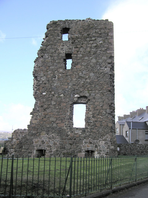 Olderfleet Castle in Northern Ireland