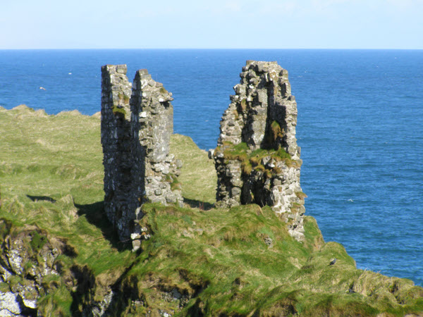 Dunseverick Castle in Northern Ireland