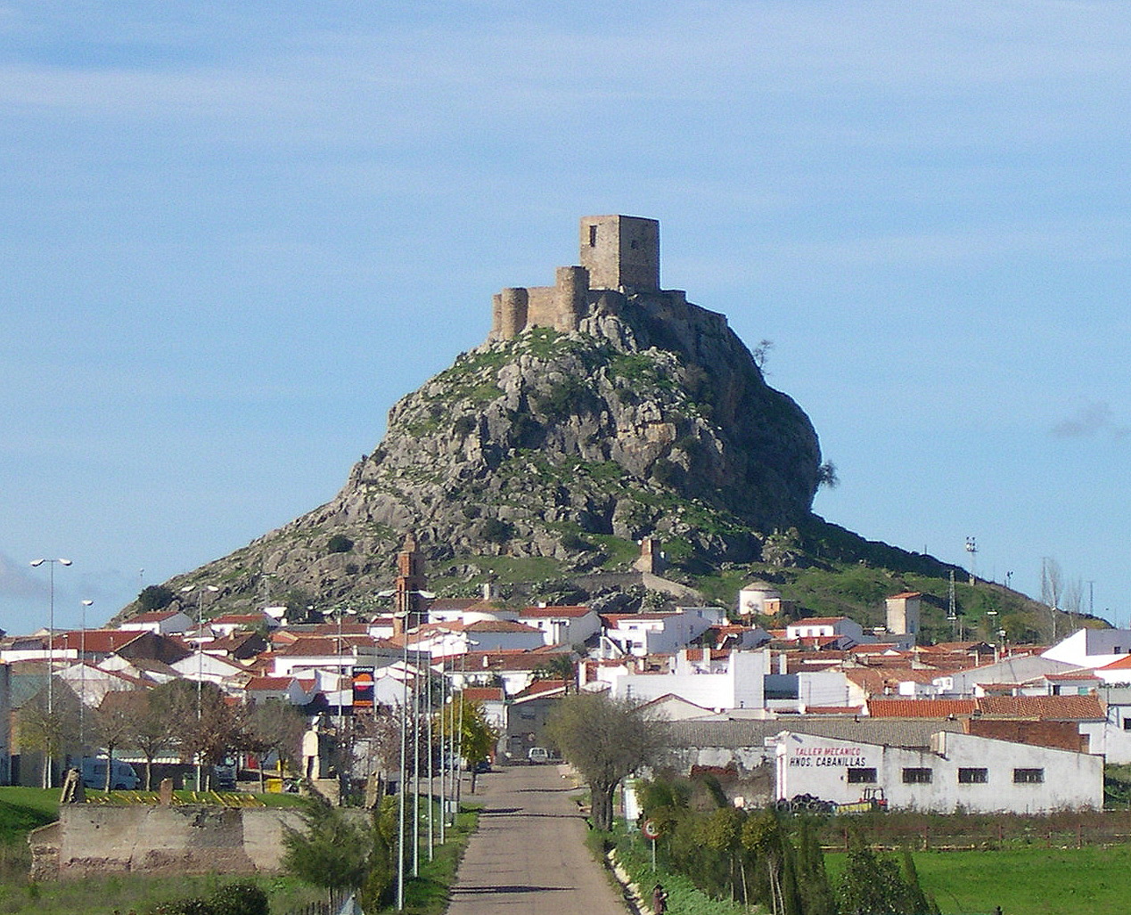 Castle of Bélmez in Spain