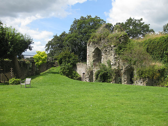 Usk Castle in Wales