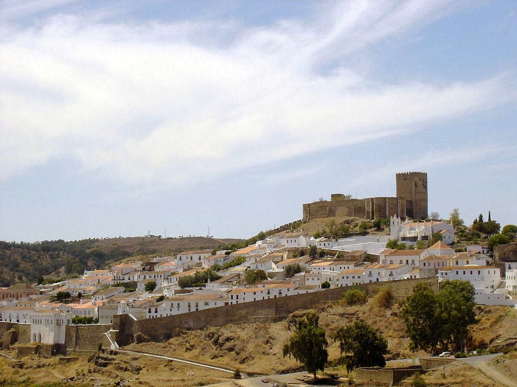 Castle of Mértola in Portugal