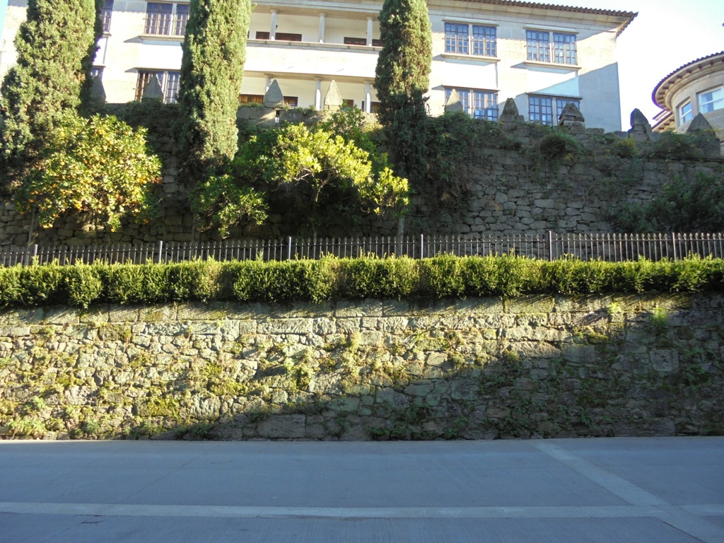 Wall of Pontevedra w Hiszpanii