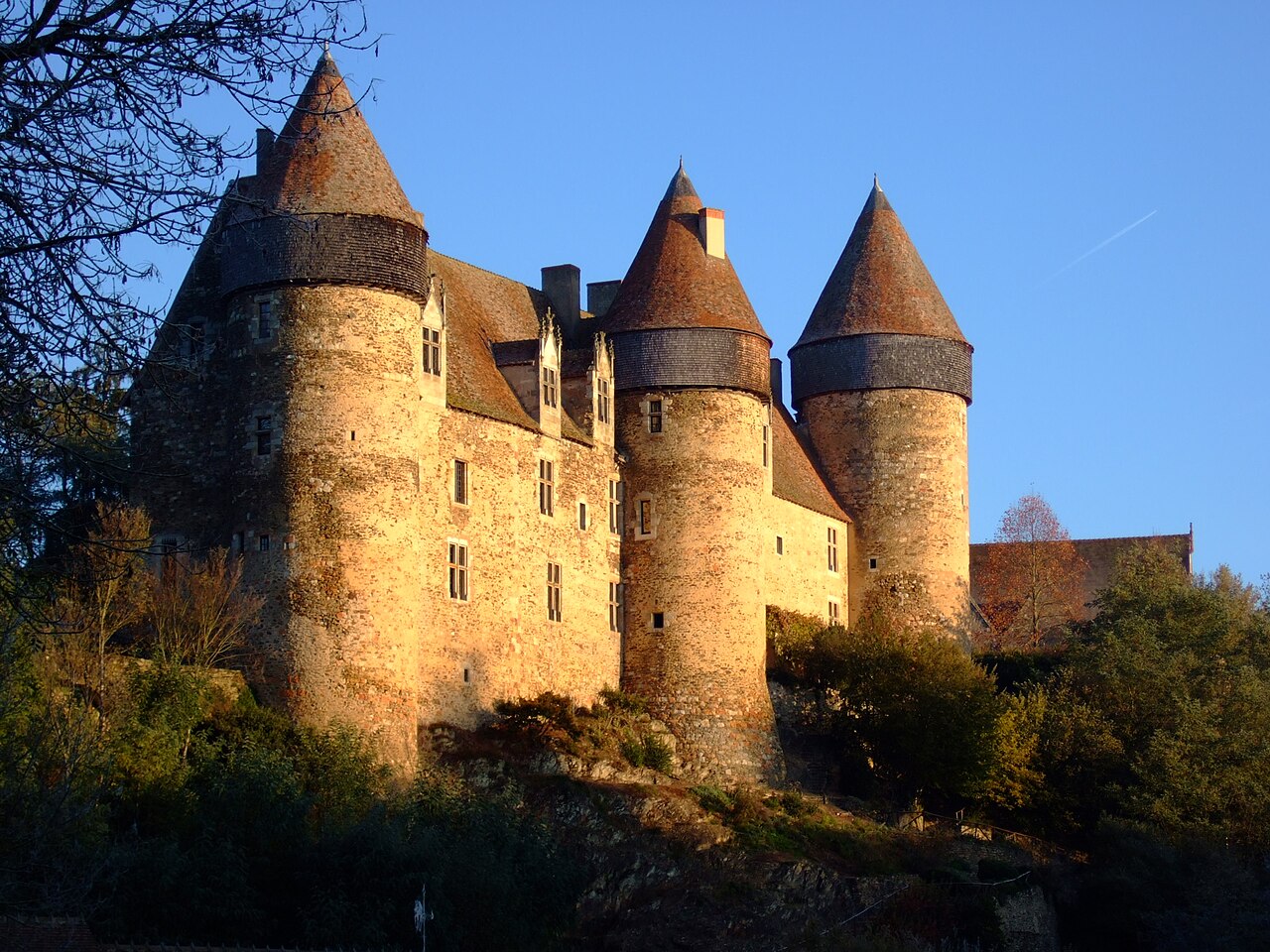 Burg Culan in Frankreich