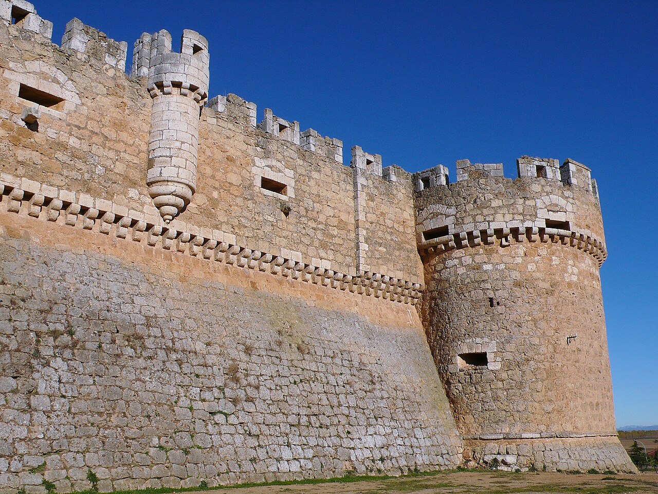 Castle of Grajal de Campos in Spain