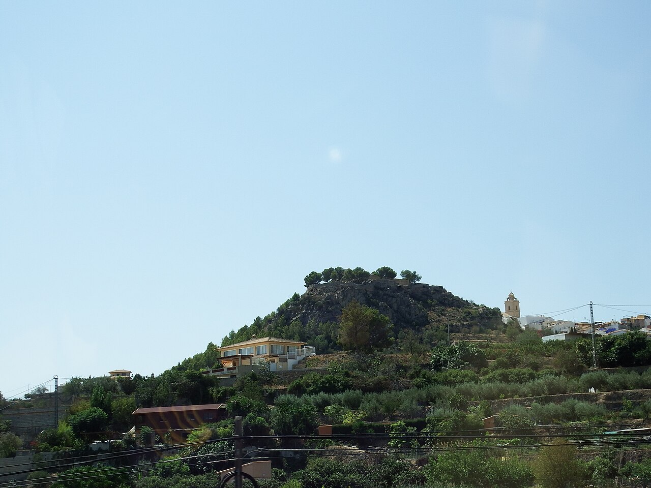 Castillo de Polop en España
