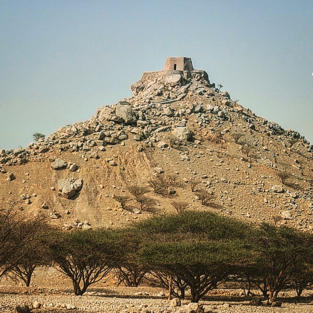 Dhayah Fort en los Emiratos Árabes Unidos