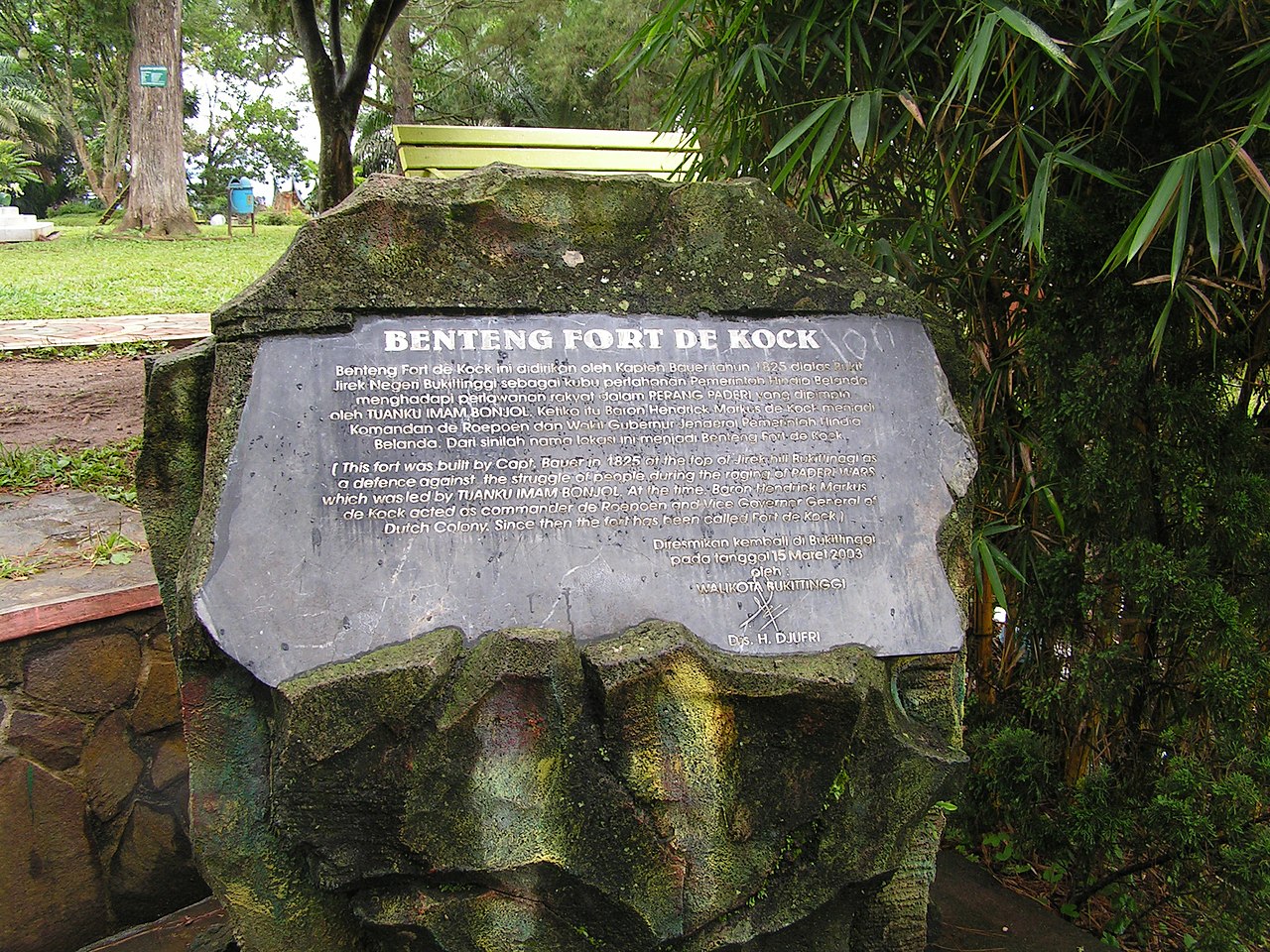 Fort de Kock w Indonezji