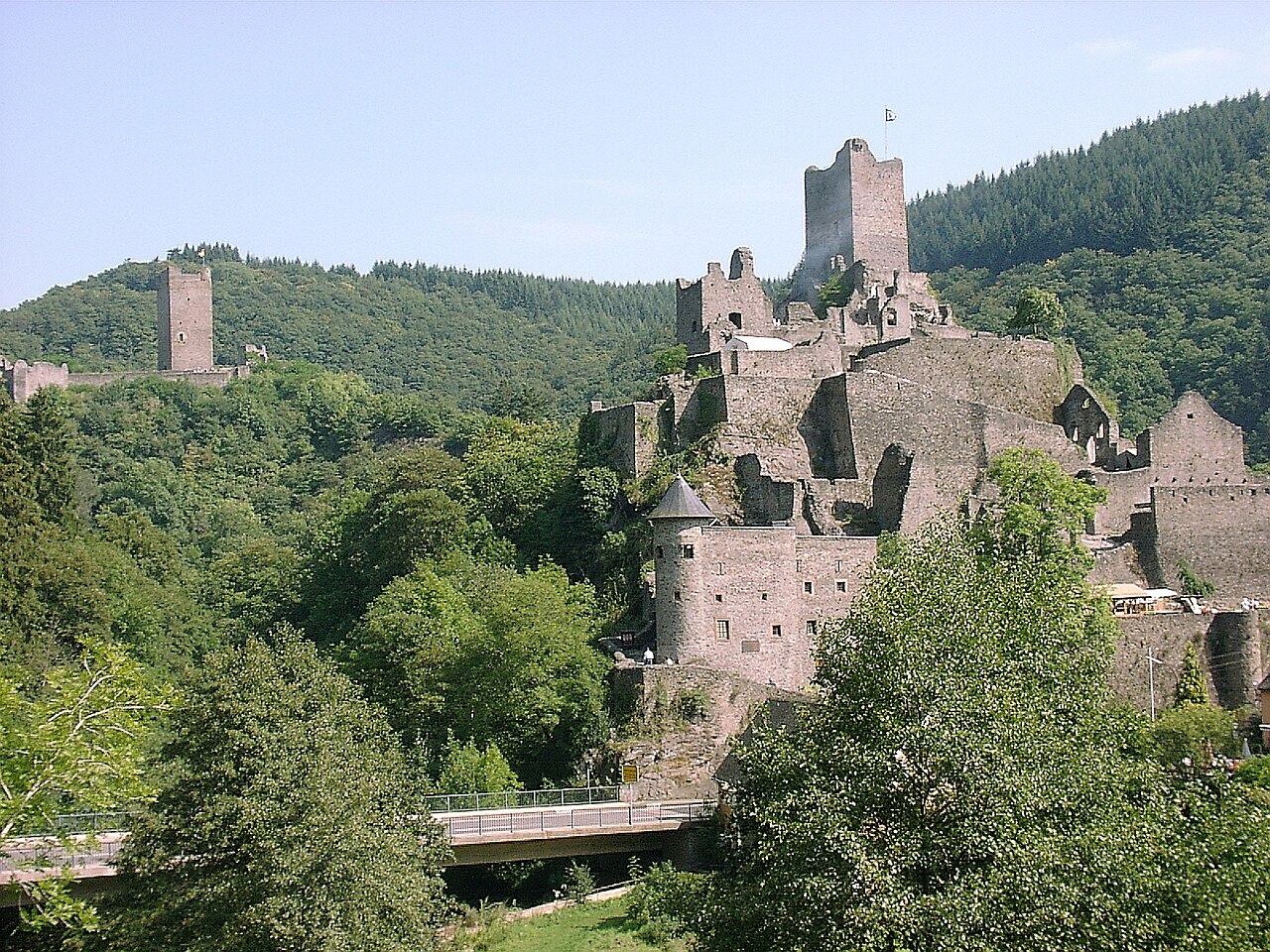 Castles of Manderscheid in Germany