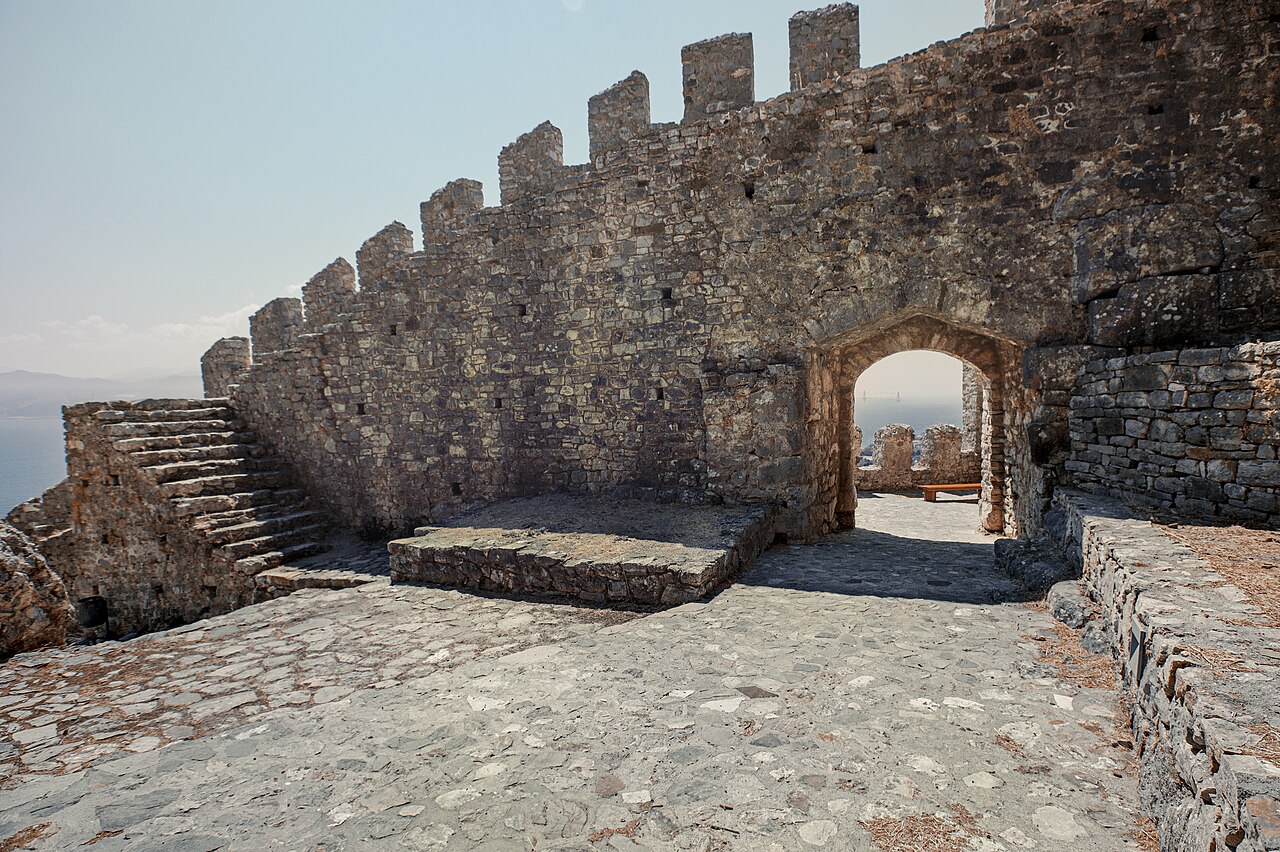 Nafpaktos castle in Greece