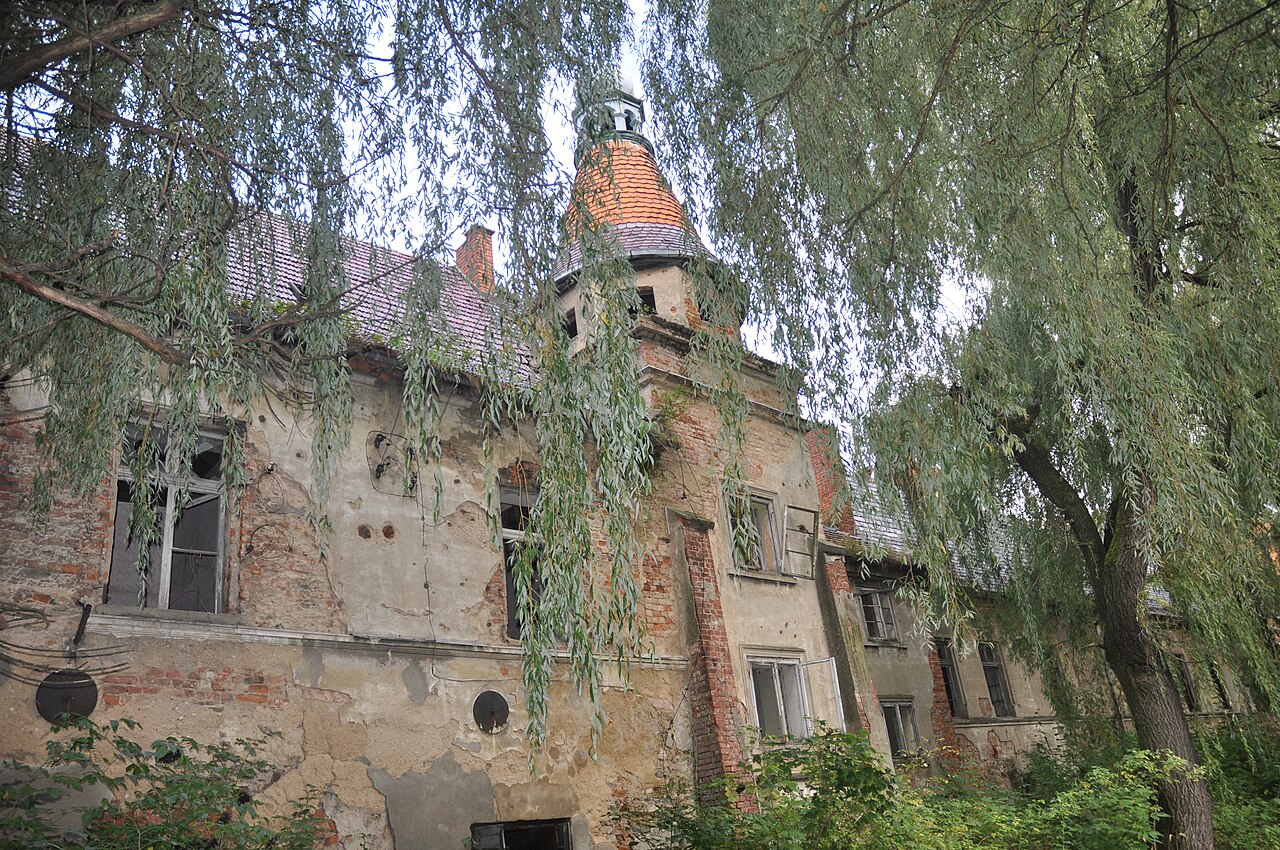 Castle in Łąka Prudnicka in Poland