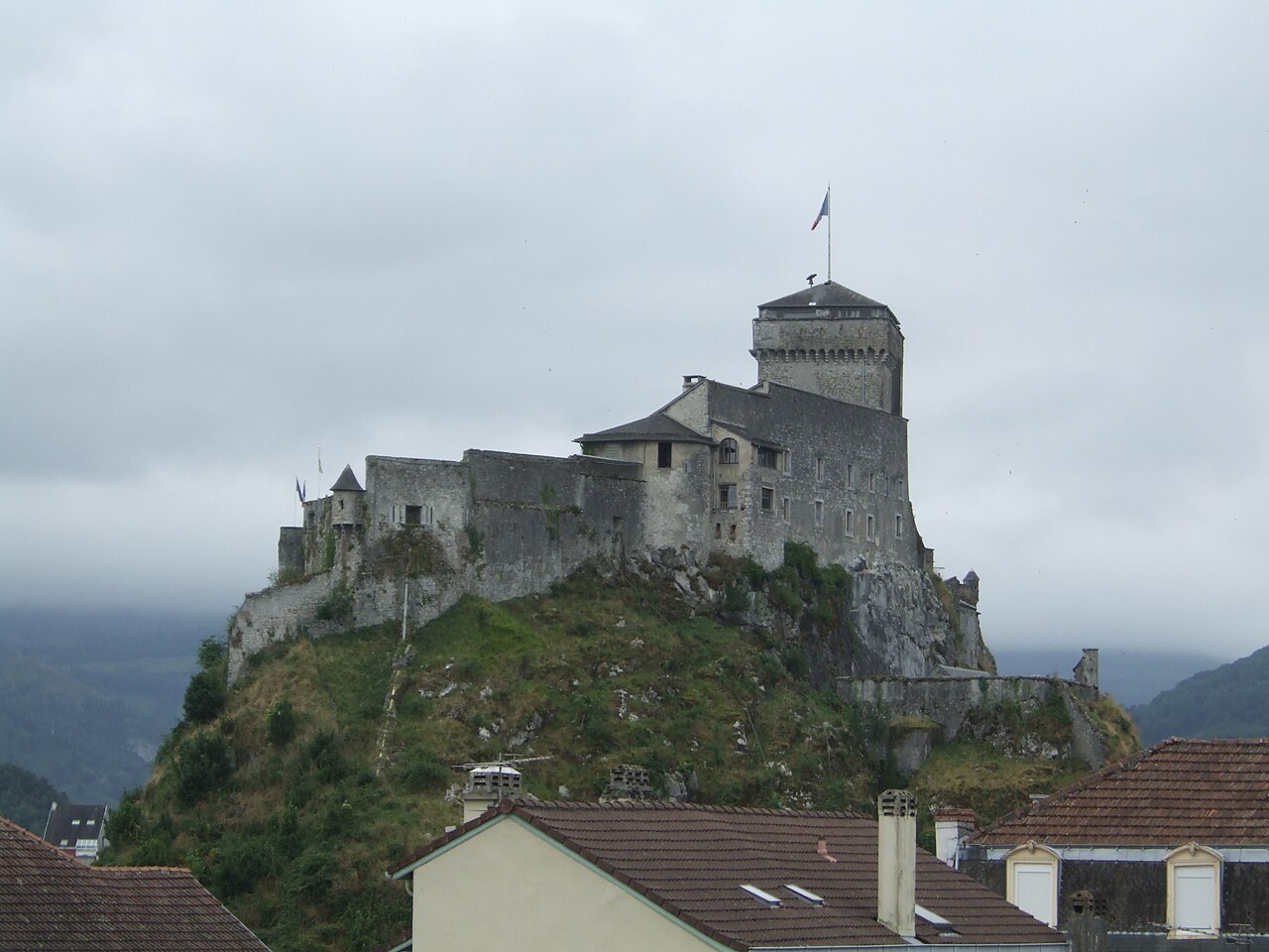 Château fort de Lourdes in France