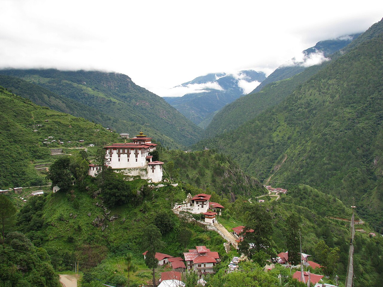 Lhuentse Dzong in Bhutan
