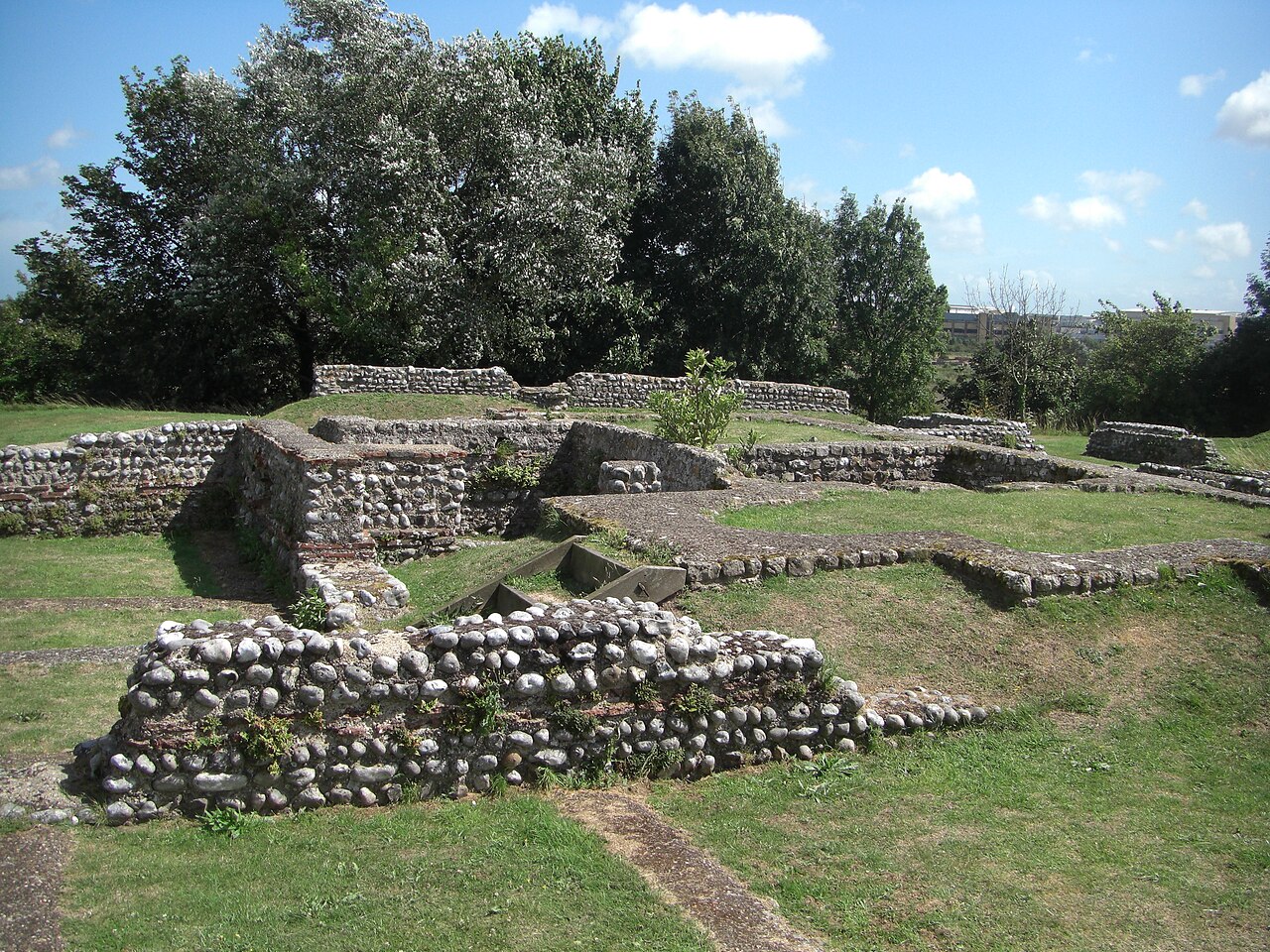 Richborough Roman Fort in England