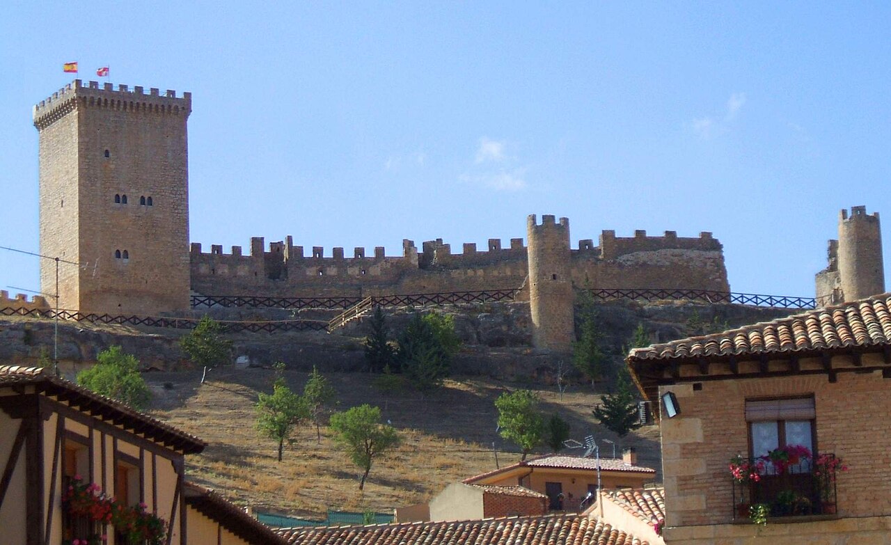Castle of Peñaranda de Duero in Spain