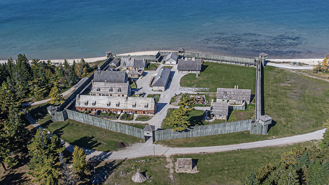 Fort Michilimackinac in de Verenigde Staten