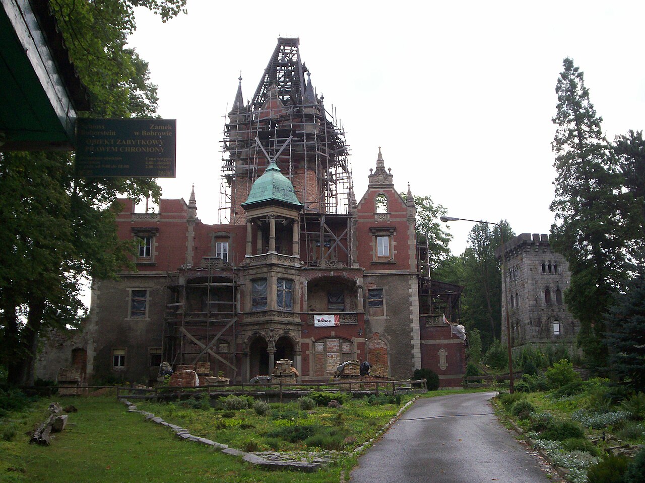 Palace in Bobrów in Poland