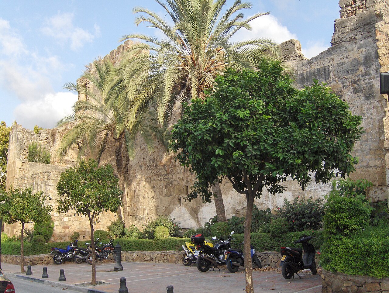 Marbella city walls in Spain