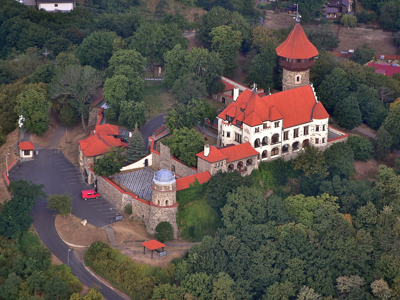 Hněvín Castle in Tsjechië