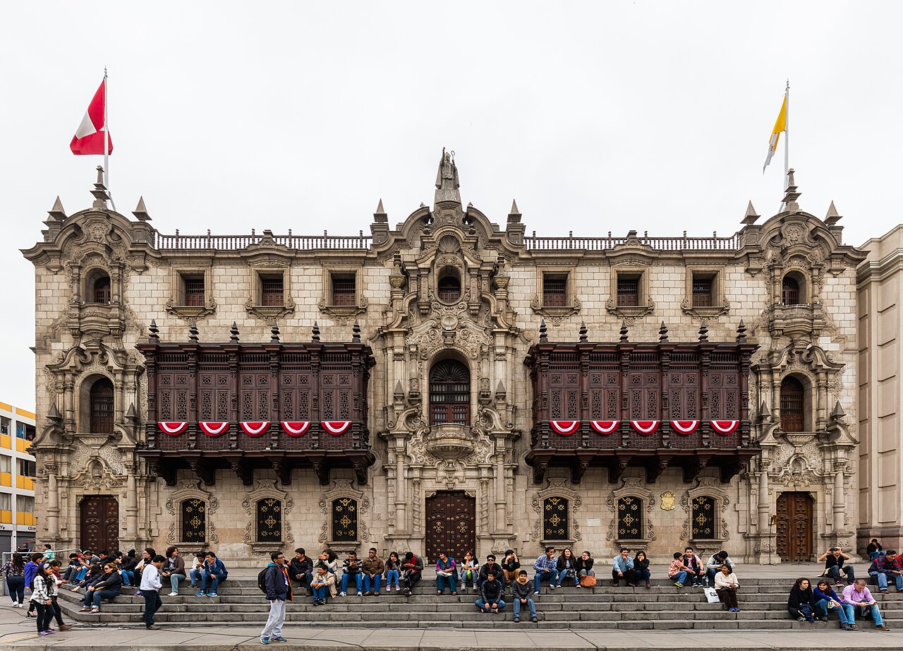 Archbishop's Palace of Lima in Peru