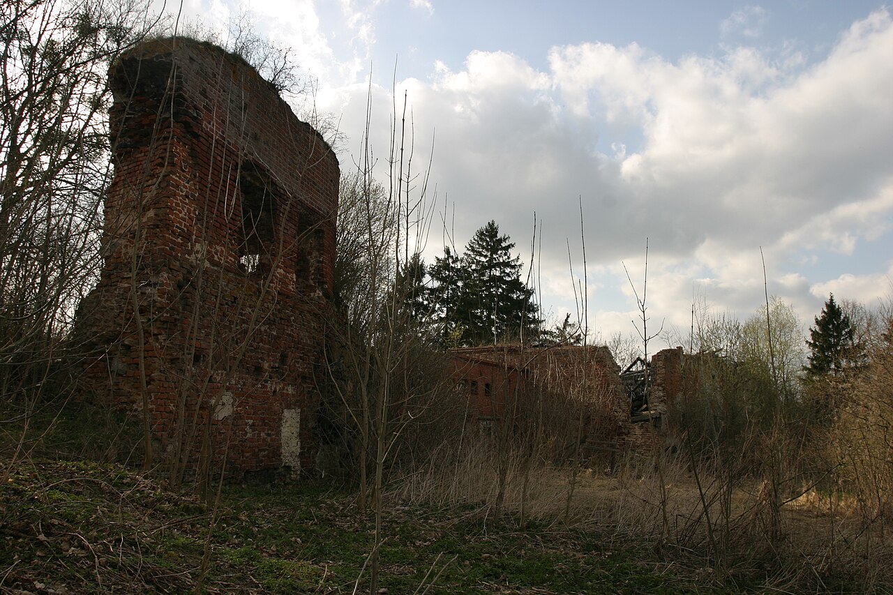 Pokrzywno Castle in Poland