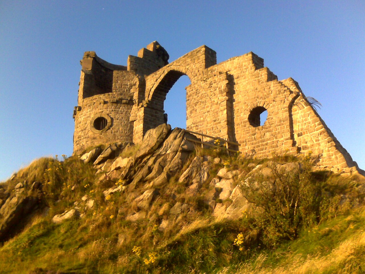 Mow Cop Castle in England