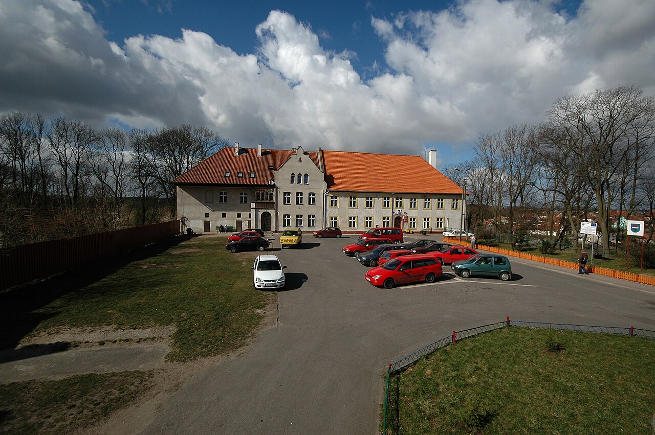 Castle in Jeziorany in Poland