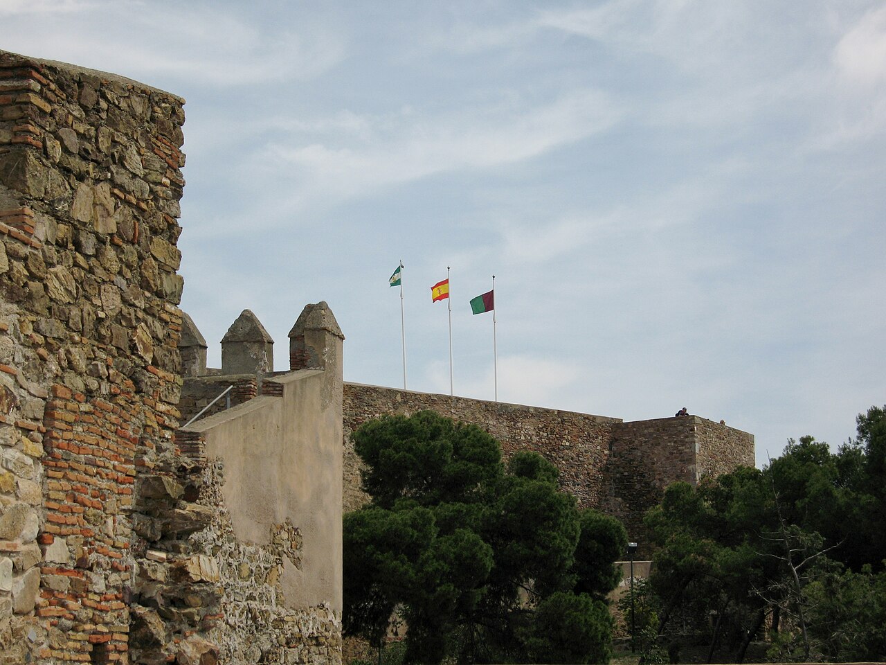 Castle of Gibralfaro in Spain