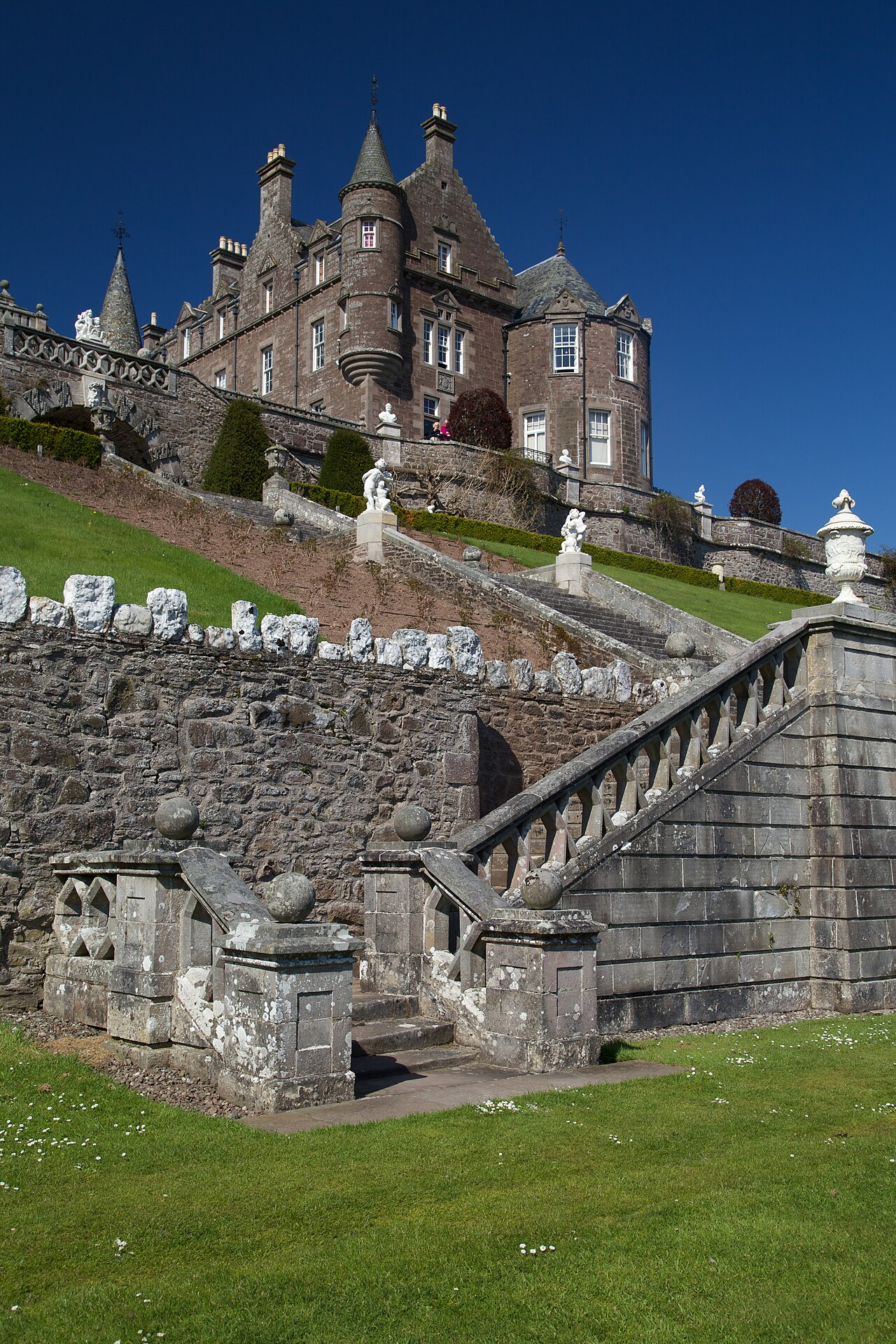 Drummond Castle in Scotland