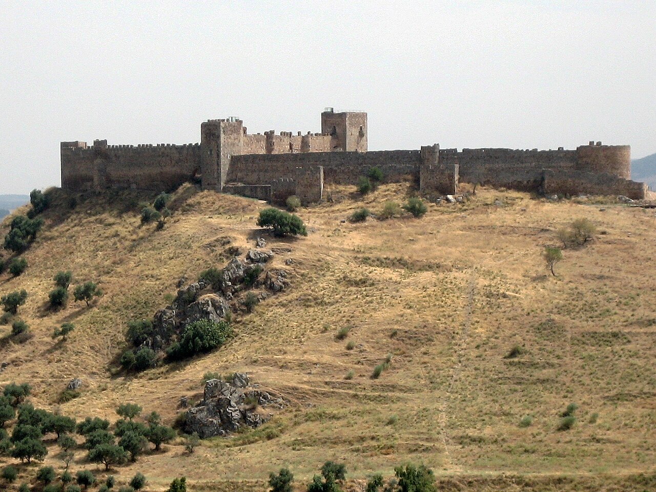 Castle of Medellín in Spain