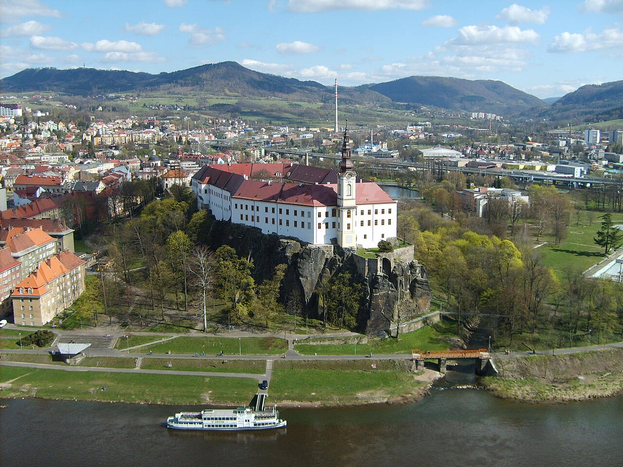 Chateau of Děčín in the Czech Republic