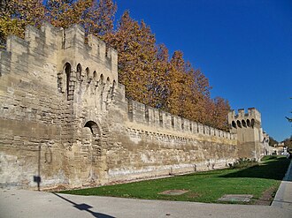 Avignon city wall