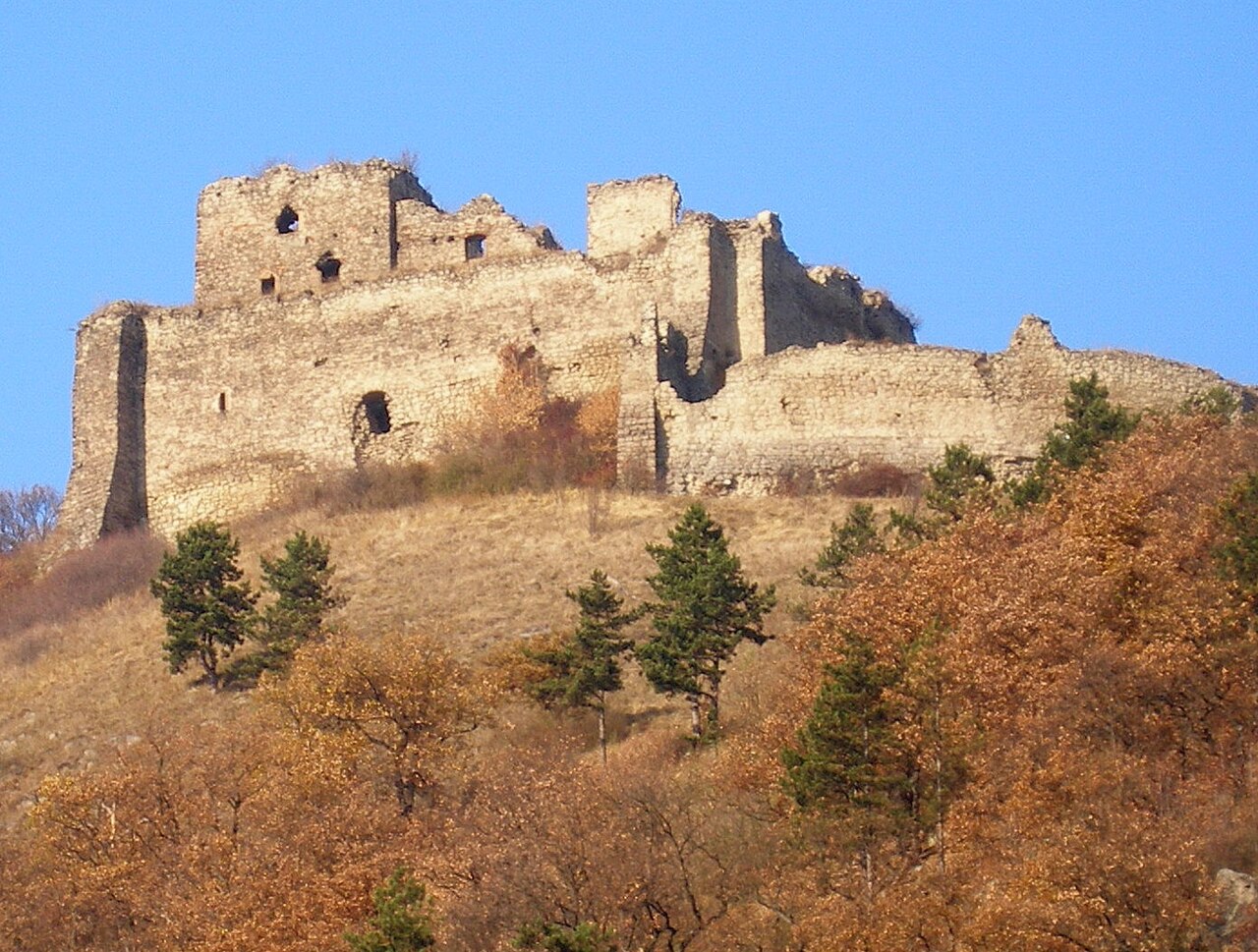 Kapušany castle Hill in Slovakia