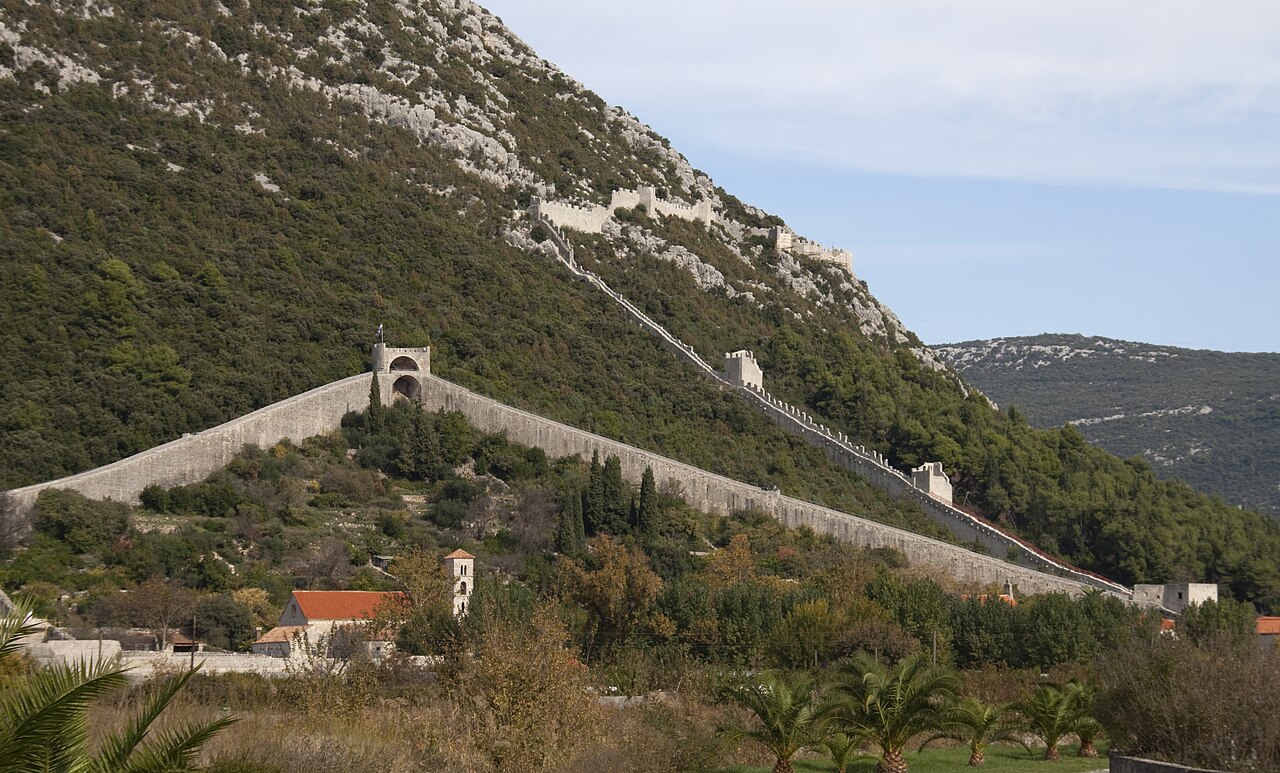 Walls of Ston in Croatia