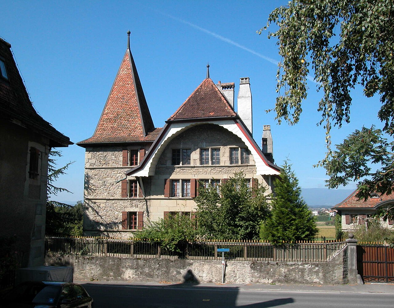 D'En-Bas Castle in der Schweiz
