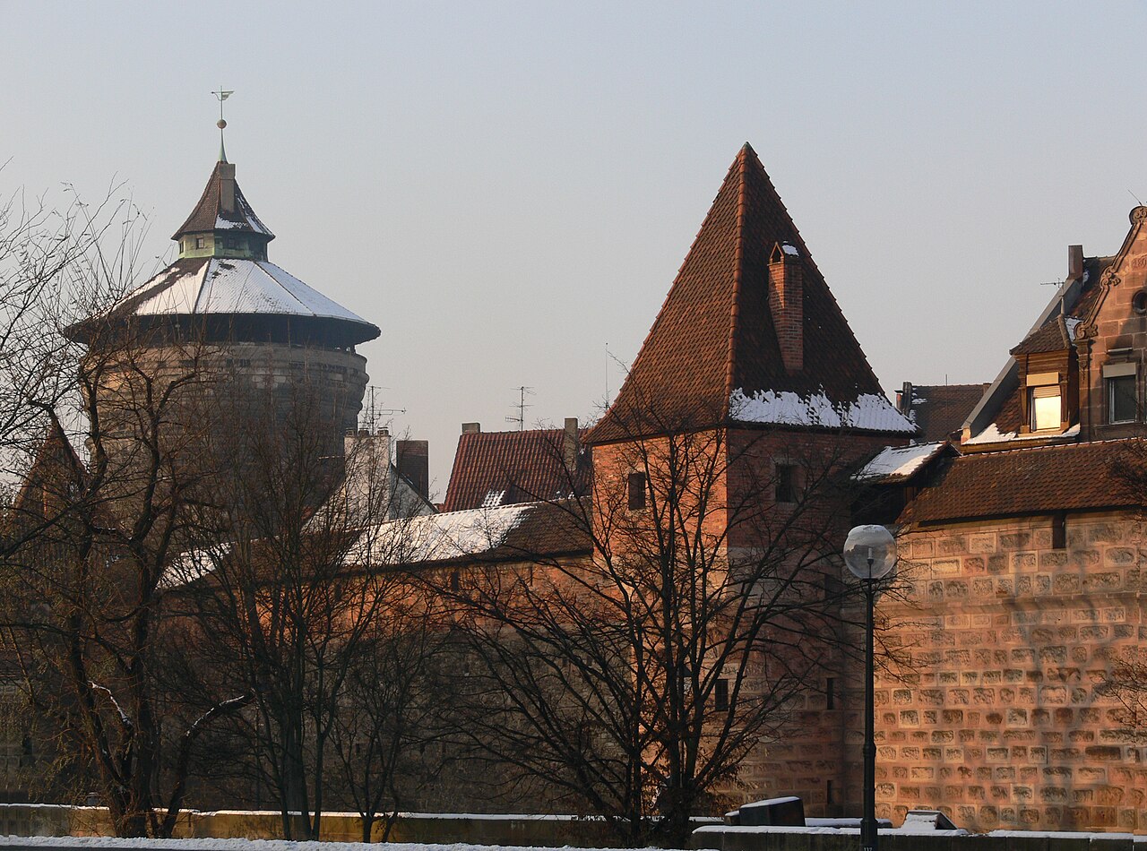 City walls of Nuremberg in Germany