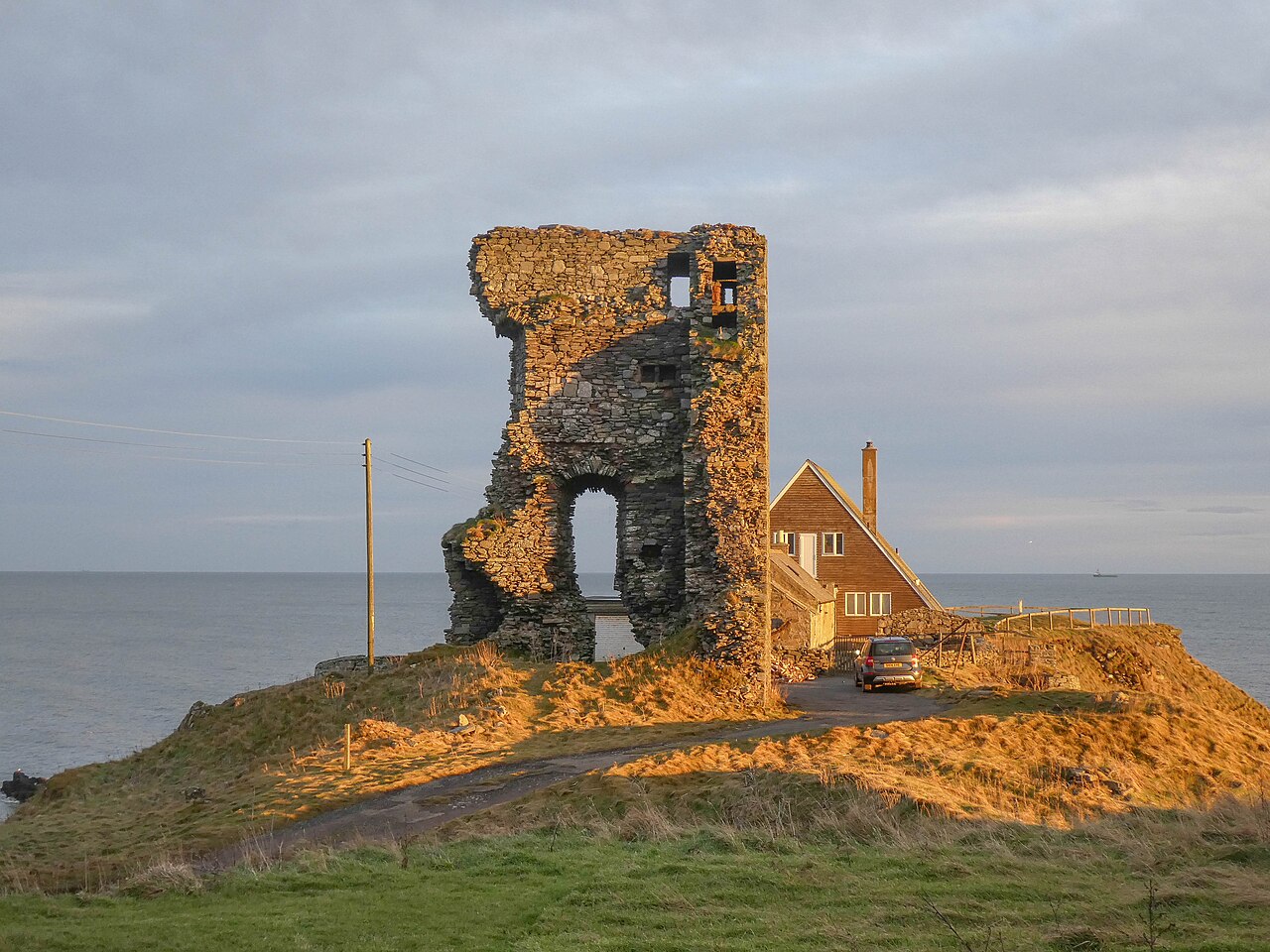 Old Slains Castle en Escocia