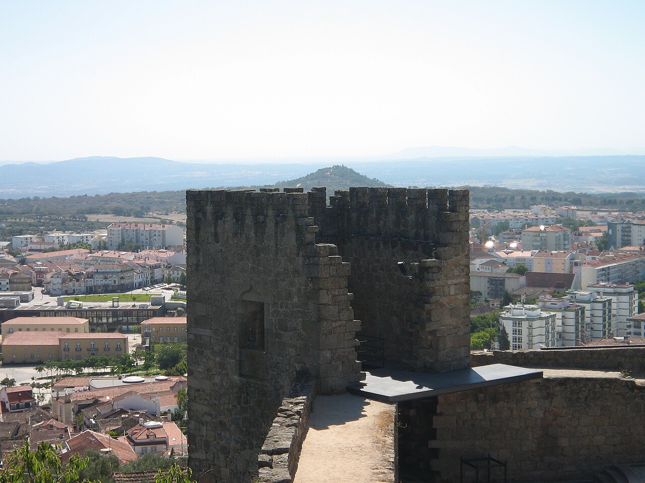 Castle of Castelo Branco in Portugal