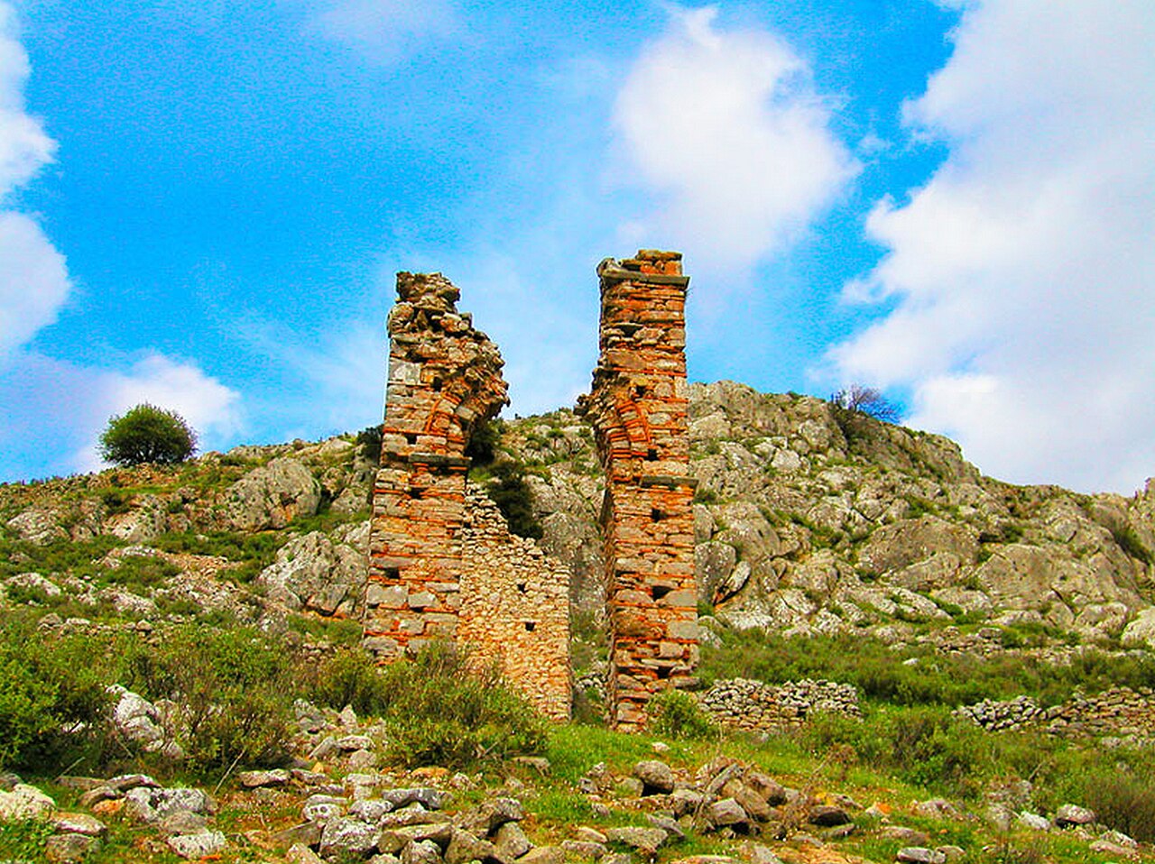 Mouchli Castle in Greece