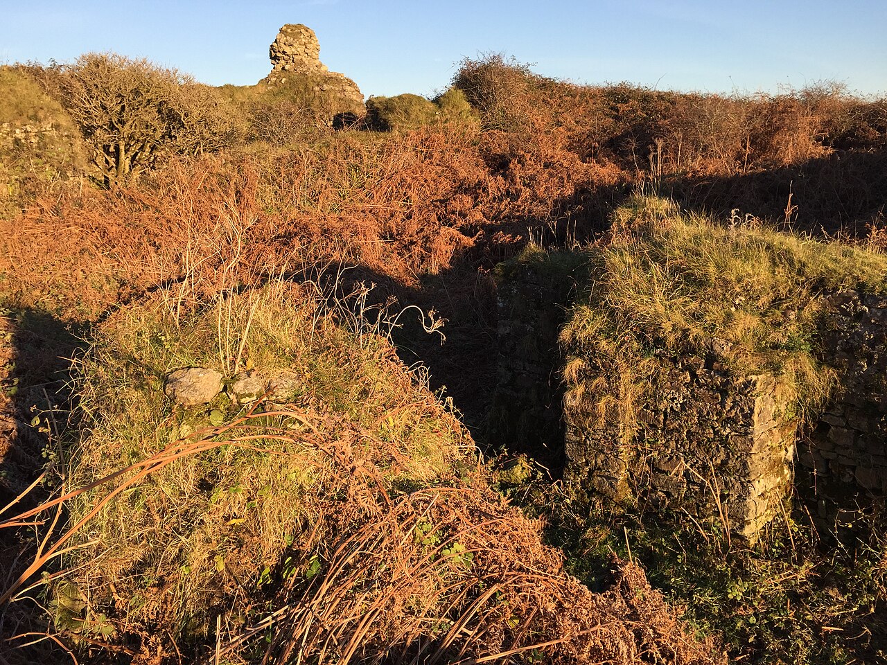 Kenfig Castle in Wales